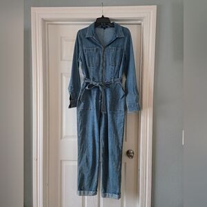 Express Blue Denim Jumpsuit